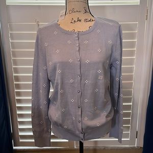 Loft light blue lightweight cardigan size large